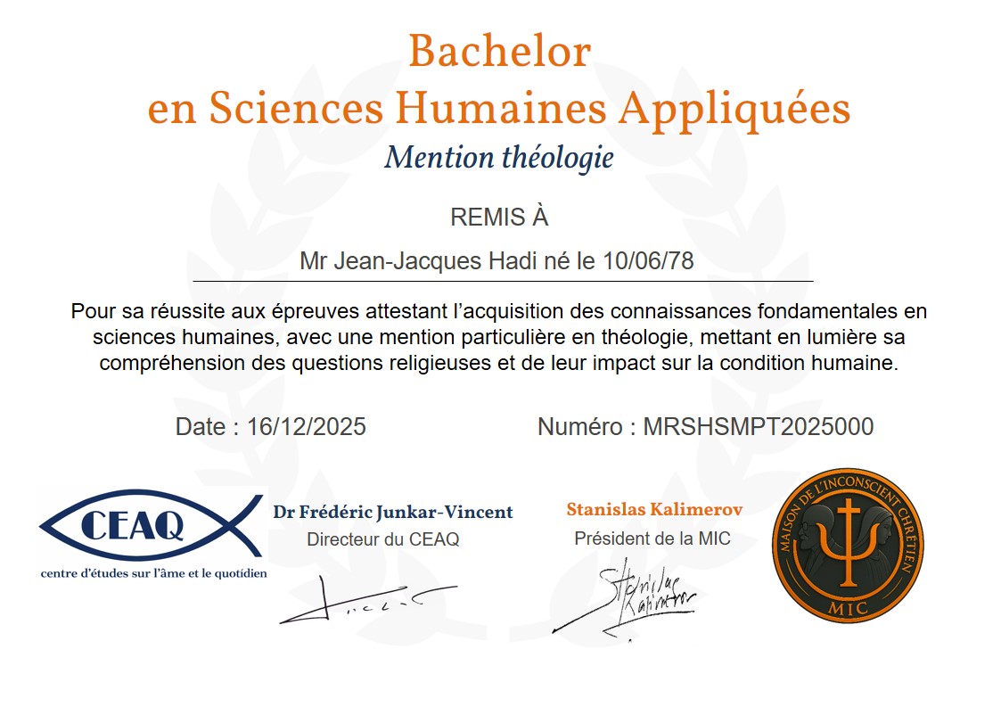 diplome bachelor théologie
